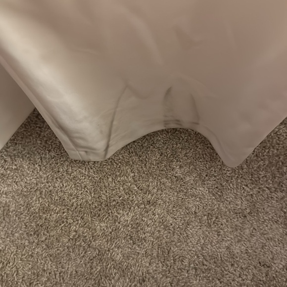 Calvin Klein Women's White Pleated Waist Jumpsuit NWT Flawed Gem! Size 8 - Picture 5 of 9